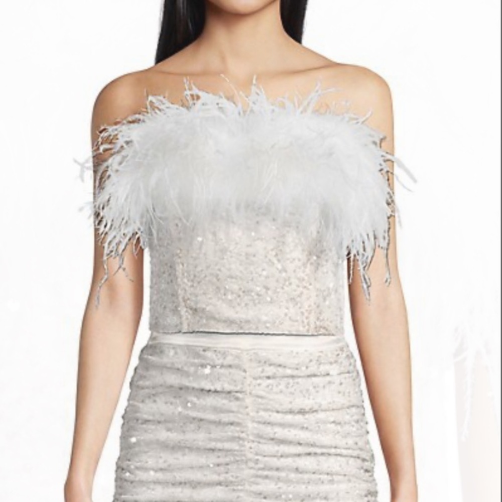 Line & Dot Valeria feather top